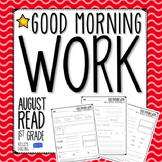 Back to School - Morning Work (Reading - 1st Grade)