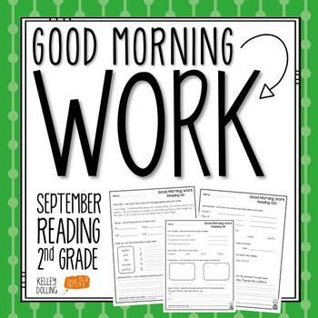 Preview of 2nd Grade Morning Work (Reading - September)