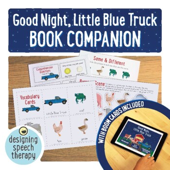 Preview of Good Night, Little Blue Truck Book Companion and Boom Cards™