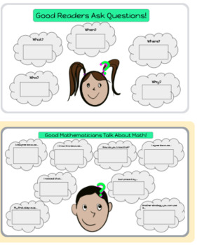 Preview of Good Readers/Mathematicians Anchor Chart