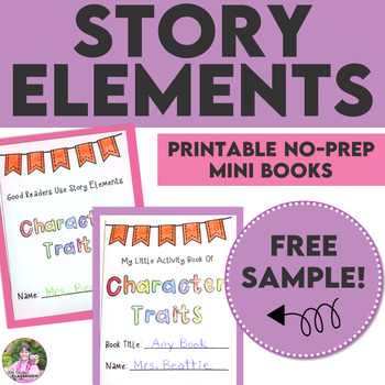 Story Elements Activities for Any Text FREEBIE by Mrs Beattie's Classroom