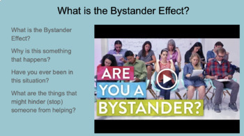 Preview of Good Samaritan Law + Bystander Effect Lesson Slides + Activity