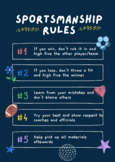 Good Sportsmanship Rules Poster