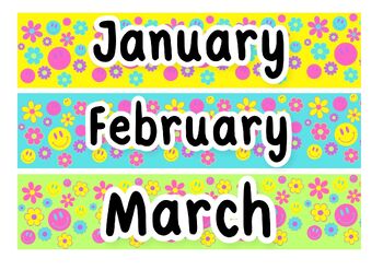 Good Vibes Only Months of the year by Kathryn Herring | TPT