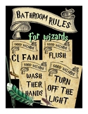 Good Wizards Bathroom Rules, Signs (Wizard, Wizarding World)