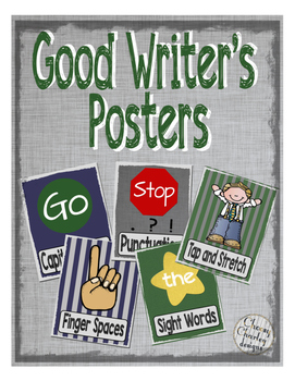 Preview of Good Writers Poster Set