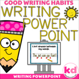 Writing POWERPOINT for Writing Sentences - Writing Rubric 