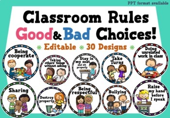 Preview of Good and Bad Choices Printables | Behavioral Management | Classroom Management