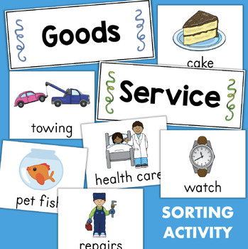 Goods and Services 1st Grade 2nd Grade Primary Economics by Fishyrobb