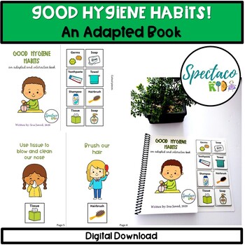 Preview of life skills Hygiene Habits adapted book | Kindergarten homeschool | sequencing