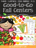 Fall Math and Literacy Centers | Fun Fall Activities for K-1