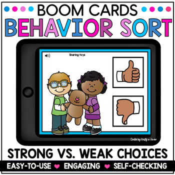 Preview of Good vs. Bad Choices Behavior Sort Boom Cards