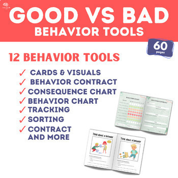 Preview of Good vs Bad Choices 12 Behavior Management Tools Social Skill Autism ABA Therapy