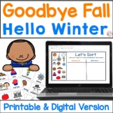Goodbye Fall Hello Winter Sort & Write