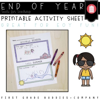Preview of End of Year the Writing | End of the Year Activity | Summer Activities | Writing
