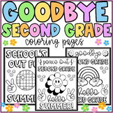 Goodbye Second Grade Coloring Pages-End of Year-Peace out 