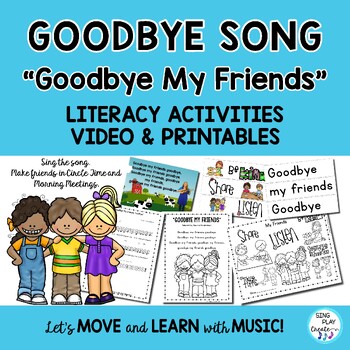 Preview of Goodbye Song for Circle Time, Kindergarten Classes, Music