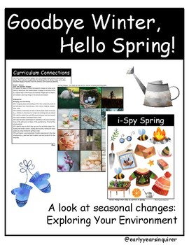 Preview of Goodbye Winter, Hello Spring! - A Seasonal Changes Mini-Unit