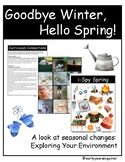 Goodbye Winter, Hello Spring! - A Seasonal Changes Mini-Unit
