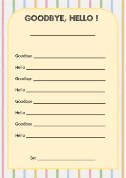 Preview of Goodbye, hello poem - poetry