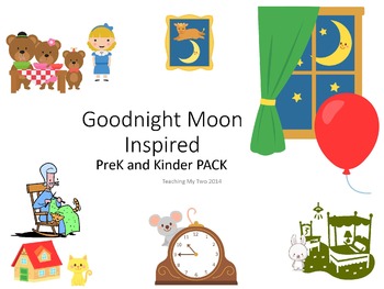 Preview of Goodnight Moon Inspired PreK and Kinder Pack 375 PAGES