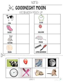 Goodnight Moon Unit- Visual Structure for Early Reading & Language