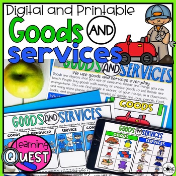 Preview of Goods and Services Digital Activities - Goods and Services Lesson Plans