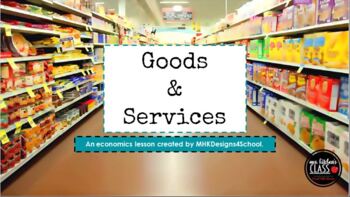 Preview of Goods & Services PowerPoint/Google Slides Digital Assignment