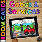 Goods and Services BOOM CARDS™ Distance Learning for 1st G