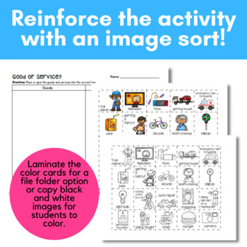 Goods and Services Book and Sorting Activity by Meredith ...