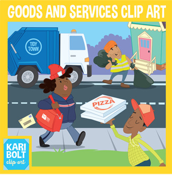 Preview of Goods and Services Clip Art with Bonus Needs and Wants
