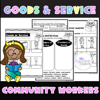 Preview of Goods and Services/ Community Workers Worksheet