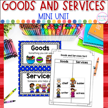 Preview of Goods and Services Mini Unit- Kindergarten Economics and Social Studies Activity