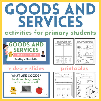 Preview of Goods and Services Activities - Kindergarten, 1st, 2nd Grade Economics