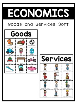 Preview of Goods and Services Picture Sort - Economics Center