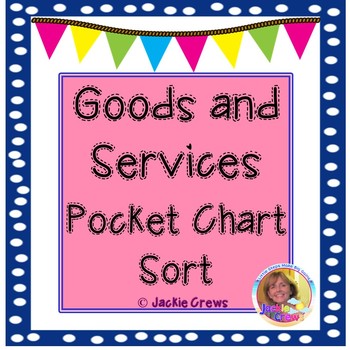 Preview of Goods and Services Pocket Chart Sort