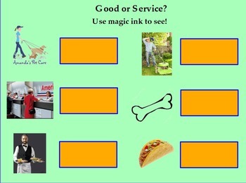Preview of Goods and Services ; Social Studies Gr. 1 CA