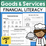 Goods & Services Sort Worksheets Financial Literacy Econom