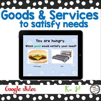 Preview of Goods and Services That Satisfy Needs  First Grade