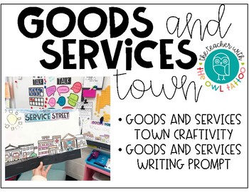 Preview of Goods and Services Town Craftivity