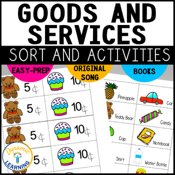 Preview of Goods and Services Activities Books Songs Worksheets A Primary Economics Unit