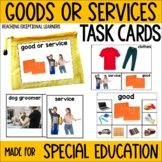 Goods or Services Task Cards Special Education