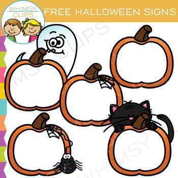 Preview of Free Halloween Signs Clip Art