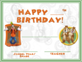 Goofy, Chip and Dale Chipmunks - Happy Birthday - Birthday