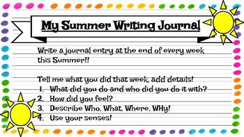 Google App - Summer Writing Journal by Inked and Educating | TPT