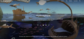 Preview of Google Arts & Culture “Hydrosphere” Worksheet