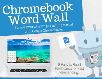 Preview of Google Chromebook Word Wall