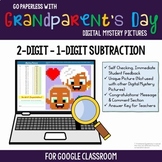 Google Class Activity 1st 2nd Grade Grandparents Day Subtr