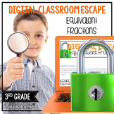 3rd Grade Math Digital Escape Room | Equivalent Fractions 3.NF.3