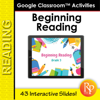 Preview of Beginning Reading Comprehension Passages for Grade 3 - Digital Google Resource